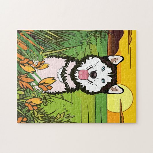 Siberian Husky ジグソーパズル (横)