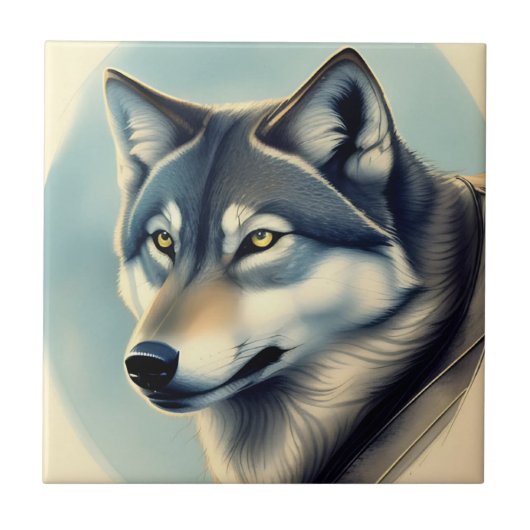 Siberian Husky タイル (正面)