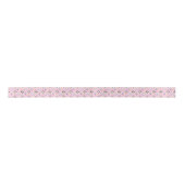 Siberian Husky Birthday Satin Ribbon in Pink サテンリボン (正面)