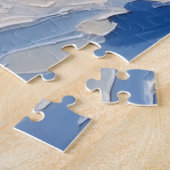 Siberian Husky Christmas Boat Holiday ジグソーパズル (側面)