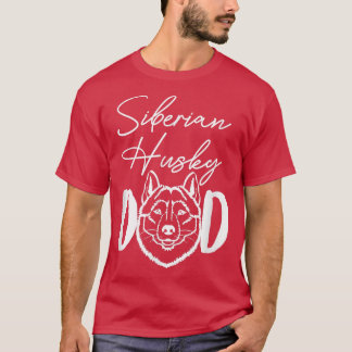Siberian Husky Dad Husky Daddy Husky Owner Huskie Tシャツ