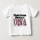 Siberian Husky DIVA ベビーTシャツ (正面)