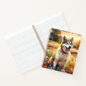 Siberian Husky Dog   ノートブック (内部)