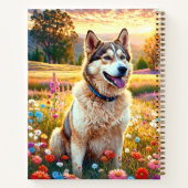 Siberian Husky Dog   ノートブック (裏面)