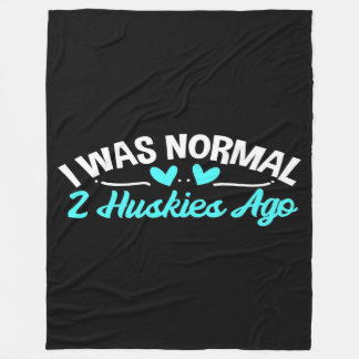 Siberian Husky Dog Owner Normal Husky Dog フリースブランケット