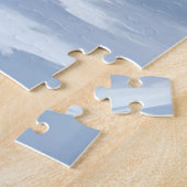 Siberian Husky Dog Painting Winter Art ジグソーパズル (側面)