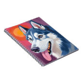 Siberian Husky | Dog Portrait Painting ノートブック (右側)