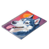 Siberian Husky | Dog Portrait Painting ノートブック (左側)