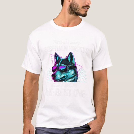 Siberian Husky Dog Siberian Tシャツ (正面)
