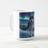Siberian Husky Elegant Coffee Mug コーヒーマグカップ (正面左)