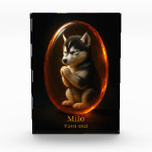Siberian Husky Memorial Photo Block フォトブロック (正面)