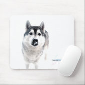 Siberian Husky Mousepad マウスパッド (マウス)