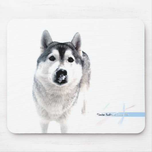 Siberian Husky Mousepad マウスパッド (正面)