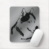 Siberian Husky Mousepad Gifts Malamute Sled Dogs マウスパッド (マウス)