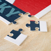 Siberian Husky Political Parody Poster ジグソーパズル (側面)