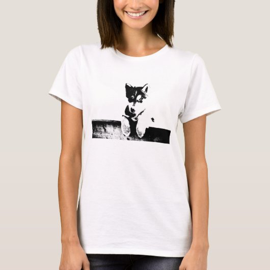 Siberian Husky Puppy Tシャツ (正面)