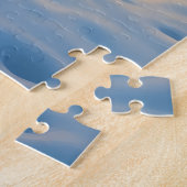 Siberian Husky Snowy Cabin Christmas Painting ジグソーパズル (側面)