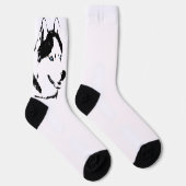 Siberian Husky Socks Husky Dog Socks Customize ソックス (右)