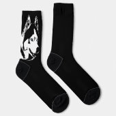 Siberian Husky Socks Husky Dog Socks Customize ソックス (右)