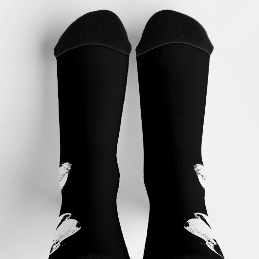 Siberian Husky Socks Husky Pup  Socks Customize ソックス (上部)