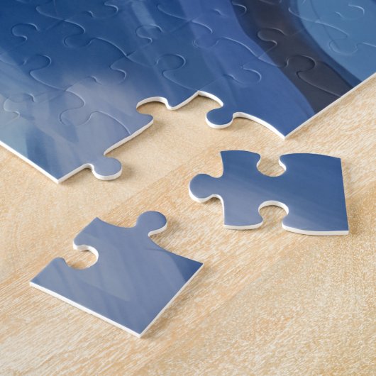 Siberian Husky Soviet Style Christmas Log Pull Hat ジグソーパズル (側面)