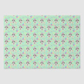 Siberian Husky Tissue Paper in Green 薄葉紙 (正面)