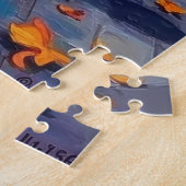 Siberian Husky Trick-or-Treating Halloween Costume ジグソーパズル (側面)