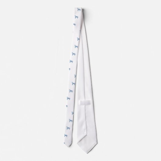 Siberian Husky Watercolor Design ネクタイ (裏面)