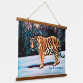 Siberian Tiger 吊り下げ型タペストリー (傾斜あり)