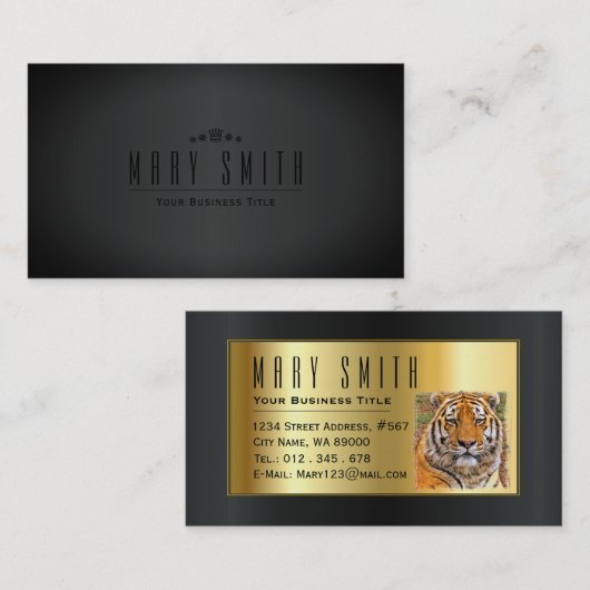 Siberian Tiger 名刺 (正面/裏面)