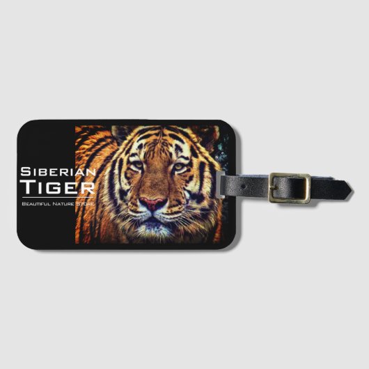 Siberian Tiger:Luggage Tag ラゲッジタグ (正面横)