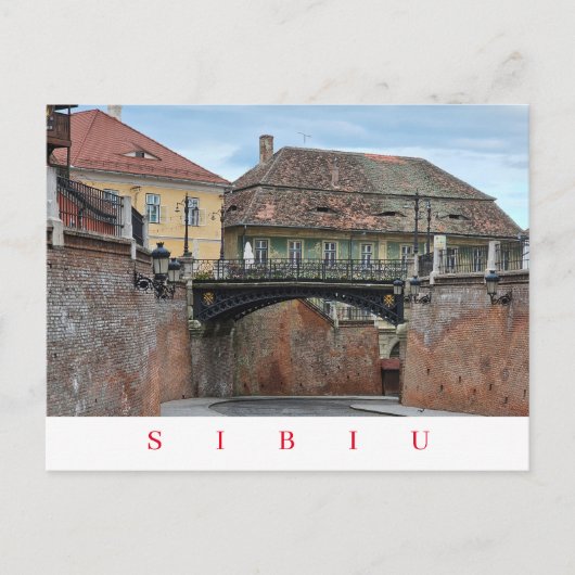 Sibiu Bridge of Liesビューポストカード ポストカード (正面)