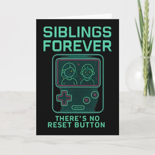 Sibling Rivalry Gamer Novelty Futuristic Sci Fi Ar カード (正面)