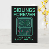 Sibling Rivalry Gamer Novelty Futuristic Sci Fi Ar カード (黄色い花)