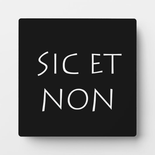 sicとnon フォトプラーク (正面)