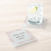 Sicピンクコースター ガラスコースター (アングル)