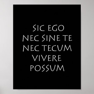 Sic ego nec tec teccum vivere possum ポスター