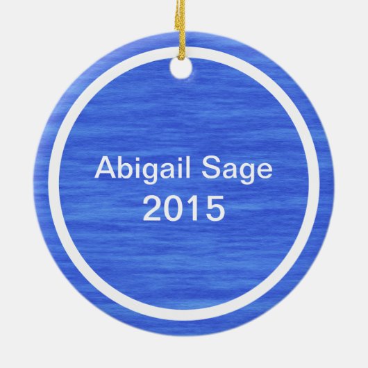 SIC NJシーアパーソナライズされたイルシティニュージャージービーチ セラミックオーナメント (裏面)