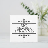 Sic Semper Tyrannis 招待状 (スタンド正面)