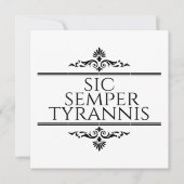 Sic Semper Tyrannis 招待状 (正面)