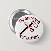 Sic Semper Tyrannis 缶バッジ (正面&裏面)