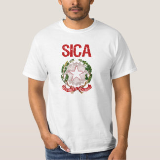 Sicaのイタリア人の姓 Tシャツ