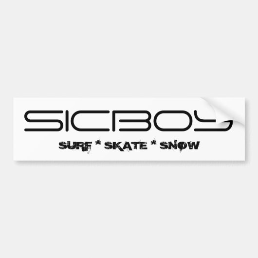 SICBOYのバンパーの増強物 バンパーステッカー (正面)