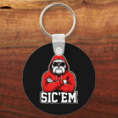 Sic'em Bulldogs Graphic Men Women Kid Boy Girl キーホルダー (正面)