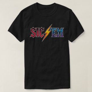 Sic'Em Go Dawgs 高校フットボールの誇りとファンの熱気 Tシャツ