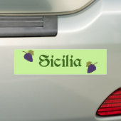 Siciliaのバンパーステッカー-シシリアの伝統 バンパーステッカー (車上)