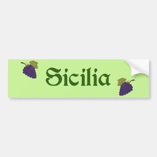 Siciliaのバンパーステッカー-シシリアの伝統 バンパーステッカー (正面)