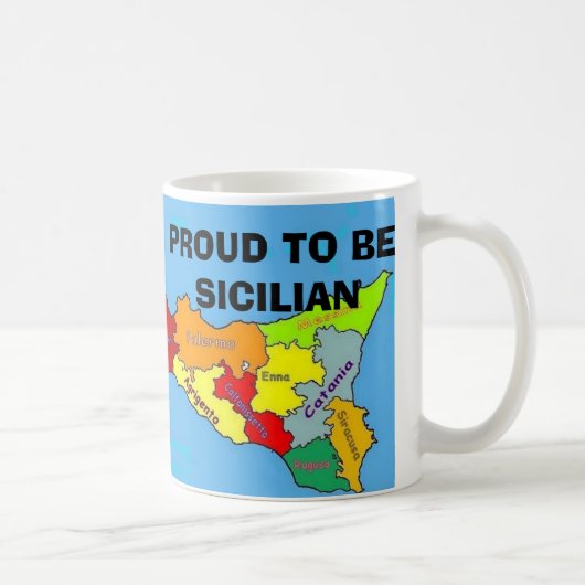 Siciliaの誇りを持ったなシシリア コーヒーマグカップ (右)
