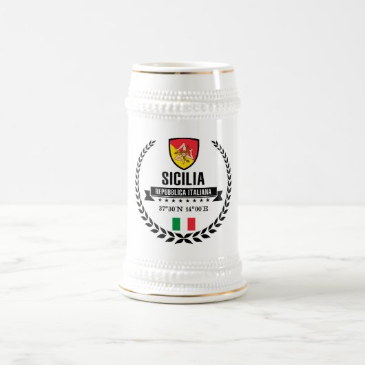 Sicilia ビールジョッキ (中央)
