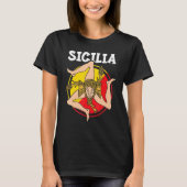 Sicilia Flag Sicily Palermo Italy 1 Tシャツ (正面)